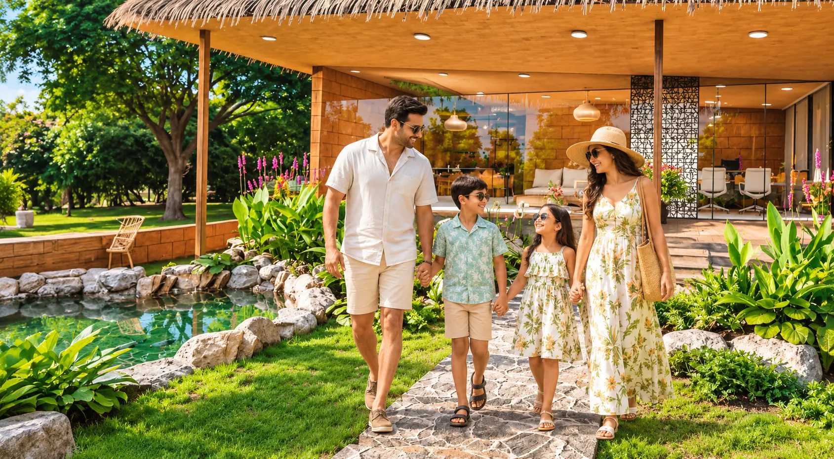 Welcoming outdoor home and garden